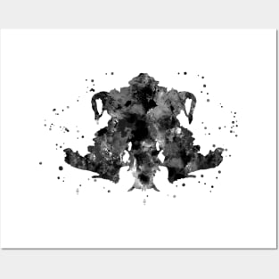 Rorschach card 4 Posters and Art